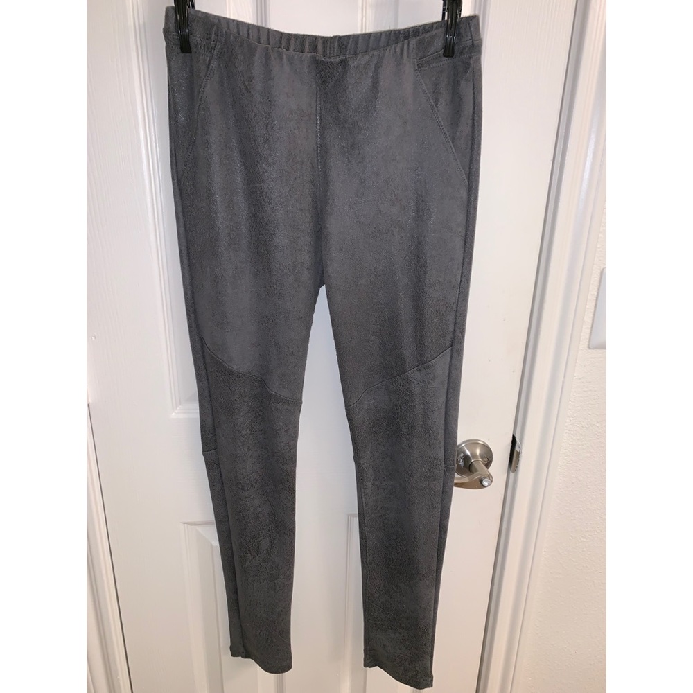 Moto Style Suede Legging